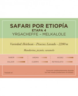 Café Origen Yrgacheffe - Safari por Etiopía